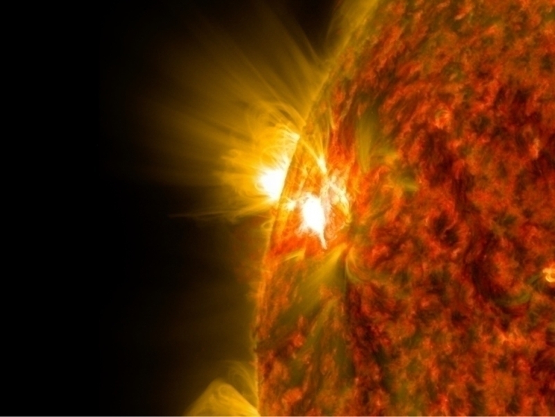 Powerful explosion recorded on the Sun