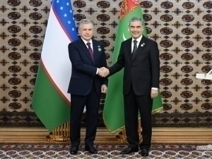 Mirziyoyev was awarded a medal in Ashgabat