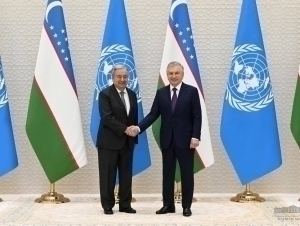 Mirziyoyev meets with the UN secretary General