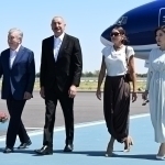 Ilhom Aliyev rafiqasi bilan birga Buxoroga bordi
