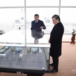 Mirziyoyev To‘raqo‘rg‘on issiqlik elektr stansiyasi qurilishi bilan tanishdi