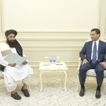 Bakhtiyor Saidov receives the Taliban ambassador in Tashkent