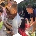Ичида боғча болалари бўлган автомобиль ҳалокатга учради (видео)