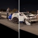 Three cars collide in Tashkent, leaving several injured (video)