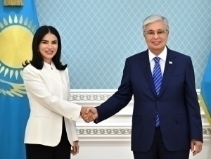 Saida Mirziyoyeva To‘qayev qabulida bo‘ldi