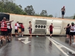 “Flamengo” muxlislari avtobusi halokatga uchradi