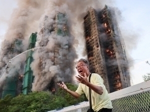 Gonkongdagi yong‘inda halok bo‘lganlar soni 100 ga yaqinlashdi 