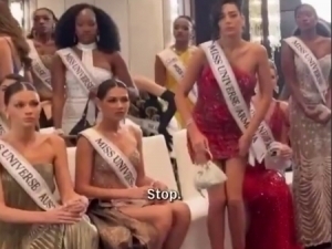 “Miss Universe” tanlovida janjal chiqdi (video)