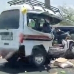 Road accident in Tashkent involving Damas and freight truck