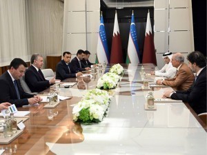 Mirziyoyev meets leades of Qatar’s leading companies