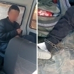 Самарқандда 13 яшар бола оёғидан кишанланган ҳолда топилди (видео)