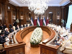 Negotiations held between Uzbekistan's President Mirziyoyev and Emir of Qatar