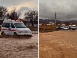 Samarqandga sel keldi (video)