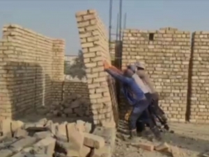 Low-quality constructions were demolished in Samarkand (video)