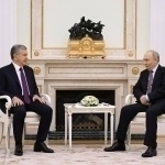 Shavkat Mirziyoyev Vladimir Putin bilan uchrashdi (video)