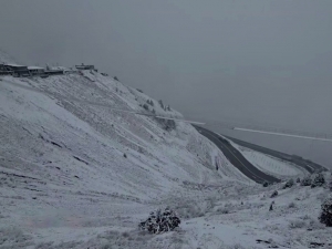 “Қамчиқ”да қор ёғди (видео) 