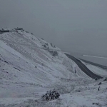 “Qamchiq”da qor yog‘di (video) 