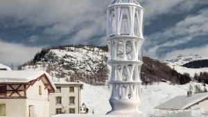 Швейцарияда дунёдаги энг баланд 3D минора қуриляпти (фоторепортаж)
