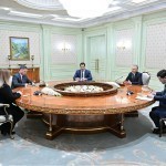 Mirziyoyev O‘zbekistondan ketayotgan Natalya German bilan uchrashdi 