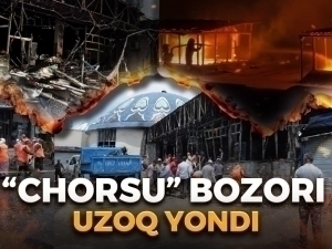 Big fire breaks out in “Chorsu” market