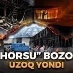 “Чорсу” бозори узоқ ёнди
