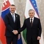 Mirziyoyev holds talks with Slovak President (video)