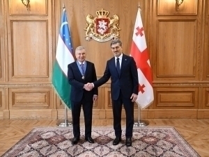 Shavkat Mirziyoyevga Gruziyaning oliy davlat mukofoti berildi