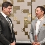 Otabek Umarov meets with Gennady Golovkin