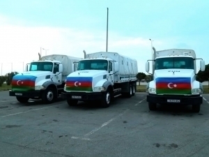 Ozarbayjondan Eronga gumanitar yordam yuborildi (video)