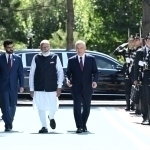 Narendra Modi Ko‘ksaroyda tantanali kutib olindi
