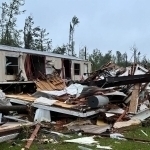 AQSHda tornado uylarni yer bilan yakson qildi (video)