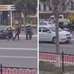 Farg‘onada haydovchi majburan IIBga olib ketildi (video)