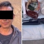 Man was arrested in Tashkent for storing weapons and drugs in his yard (video)