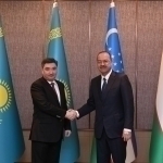Abdulla Aripov qozog‘istonlik mavqedoshi bilan uchrashdi