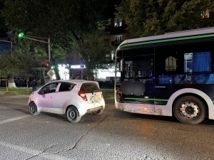 Five-car collision in Tashkent