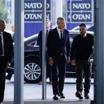 Зеленский уруш бошланганидан бери илк бор НАТО қароргоҳига борди
