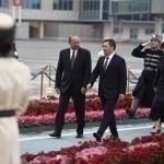 Japarov arrives in Tashkent accompanied by his wife