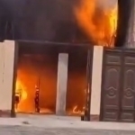 Asakada uy yonib ketishi oqibatida bir kishi halok bo‘ldi (video)