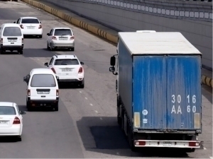 Trucks are prohibited from entering Tashkent for a day