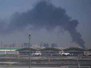 Dubay xalqaro aeroporti hududida Eron droni sabab yong‘in yuz berdi