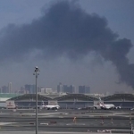 Dubay xalqaro aeroporti hududida Eron droni sabab yong‘in yuz berdi