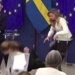 Shvetsiyalik vazir matbuot anjumanida hushidan ketdi (video)