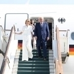 Германия Президенти рафиқаси билан Ўзбекистонга келди