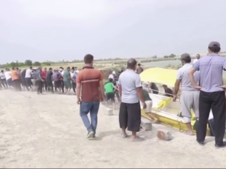 Surxondaryodagi suv omborida qayiq ag‘darilib, bir kishi cho‘kib ketdi (video)