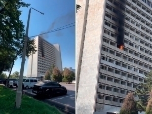 “Ўзбекистон” меҳмонхонасида ёнғин чиқди