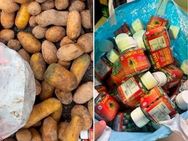 Narcotics found hidden inside potatoes in Fergana