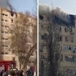 Toshkentdagi “dom”da gaz portladi (video)