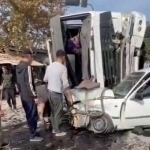 Andijonda yuk mashinasi dahshatli YTH sodir etdi. Qurbonlar bor (video)