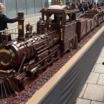 55 metr uzunlikdagi shokoladli poyezd Ginnesga kiritildi (video)