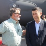 АҚШ сенатори Самарқандда Турдимов билан учрашди 